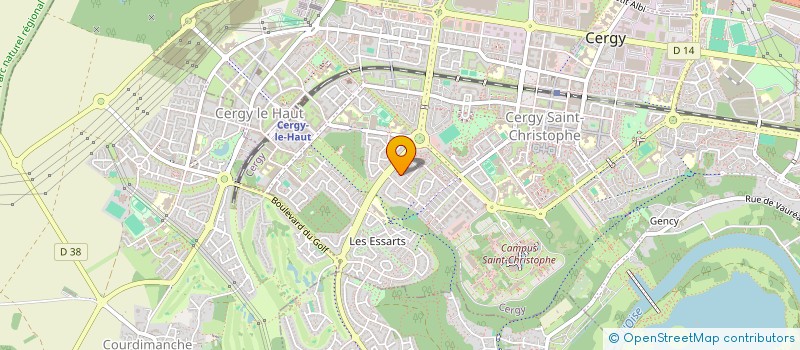 localisation de l'entreprise ASSOCIATION ZEN INTERNATIONALE DOJO DE CERGY  CERGY