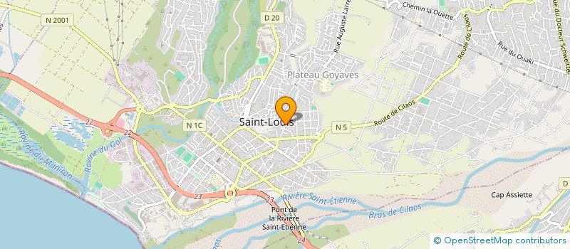localisation de l'entreprise ASSOCIATION ZENESS PARTAZ NOUT L'IDENTITE EC NOUT LANTANTE à SAINT-LOUIS