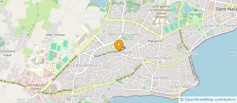 localisation de l'entreprise ASSOCIATION ZERO DECHET ST NAZAIRE  SAINT-NAZAIRE