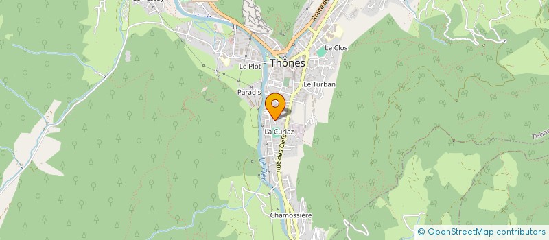 localisation de l'entreprise ASSOCIATION ZEST!  THONES