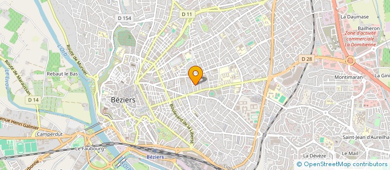 localisation de l'entreprise ASSOCIATION ZEZETTE ET LEON à BEZIERS