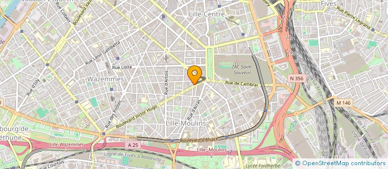 localisation de l'entreprise ASSOCIATION ZOOSTICK à LILLE