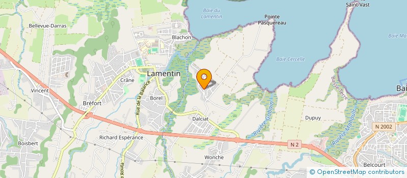 localisation de l'entreprise ASSOCIATION ZOUK JAM  BAIE-MAHAULT