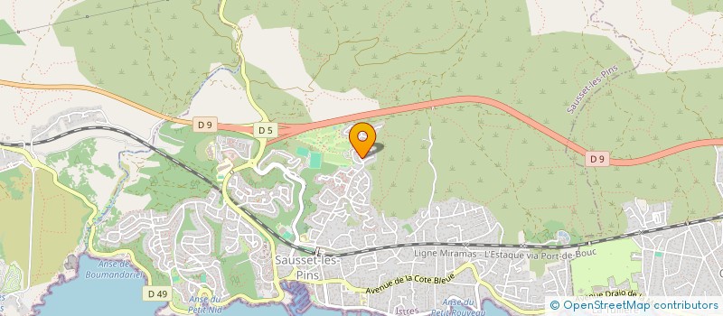 localisation de l'entreprise ASSOCIATION ZUMBA KANGOO  SAUSSET-LES-PINS