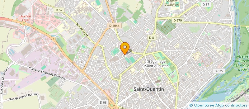localisation de l'entreprise ASSOCIATIONS ARTS ENERGETIQUES CHINOIS DE ST QUENTIN à SAINT-QUENTIN