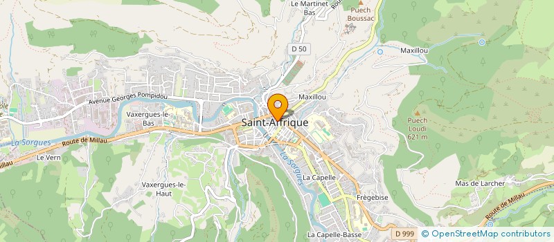 localisation de l'entreprise ASSOCIATIONS DANSES ET LOISIRS  SAINT-AFFRIQUE