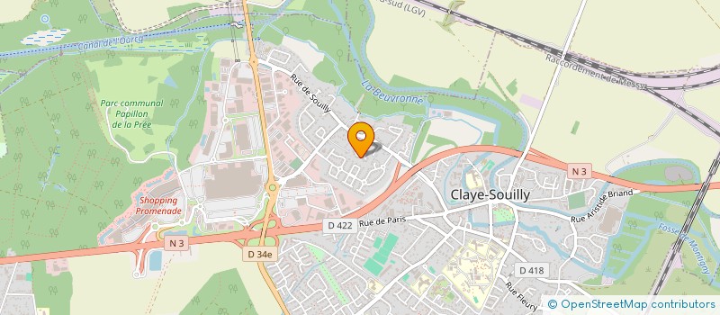 localisation de l'entreprise ASSOCIATIONS DES CLUBS EMPLOI CADRES  CLAYE-SOUILLY