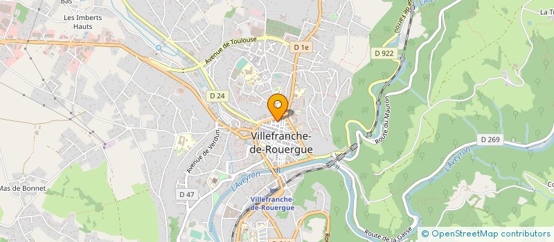 localisation de l'entreprise ASSOCIATIONS FAMILIALES LAIQUES  VILLEFRANCHE-DE-ROUERGUE