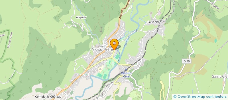 localisation de l'entreprise ASSOCIATIONSPECTACLES EN CARLADEZ à VIC-SUR-CERE