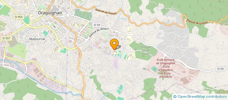 localisation de l'entreprise ASSOCIATIONSPORTIVE DU COURS COMPLEMENTAIRE DE DRAGUIGNAN  DRAGUIGNAN