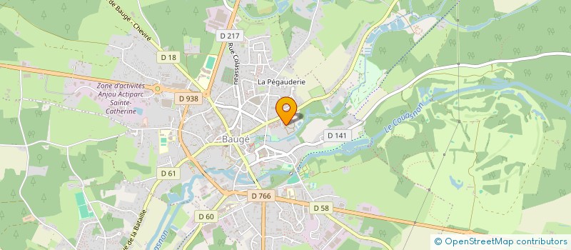localisation de l'entreprise ASSOCIATON D' ENTRAIDE ANNE DE MELUN  BAUGE-EN-ANJOU