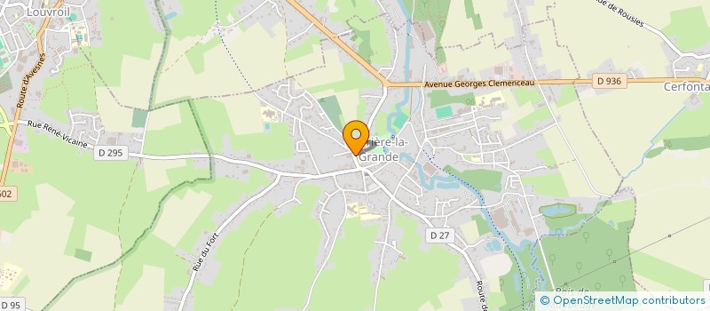localisation de l'entreprise ASSOCIATON DES PARENTS D ELEVES DE L ECOLE CATHOLIQUE NOTRE DAME à FERRIERE-LA-GRANDE