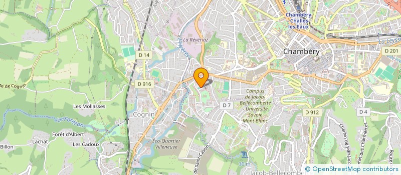 localisation de l'entreprise ASSOCIATON ENFANCE DU BIOLLAY  CHAMBERY