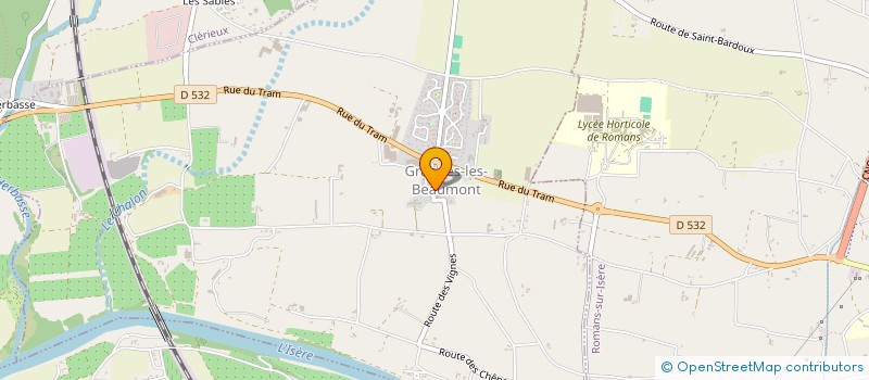 localisation de l'entreprise ASSOCIATON  GRANGES JUMELAGE  GRANGES-LES-BEAUMONT