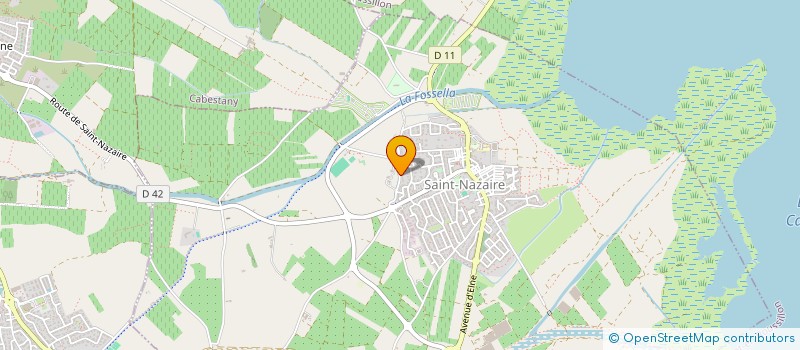 localisation de l'entreprise ASSOCIATON JARDIN FORET, ET PATRIMOINE  SAINT-NAZAIRE