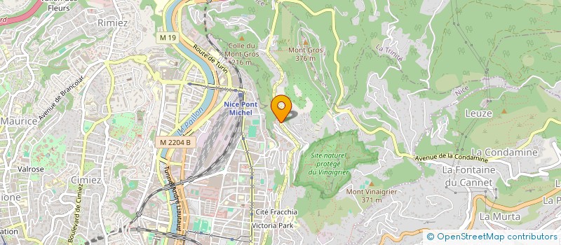 localisation de l'entreprise ASSOCIAZONE REGIONALE PIEMONTESI NEL MONDO A AMICI DEL PIEMONTE SOIT ASSOCIATION REGIONALE PEIMONTAIS DANS LE MONDE ET A à NICE