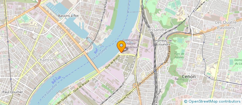 localisation de l'entreprise ASSOCIES AUDIT CONSEIL AQUITAINE à BORDEAUX