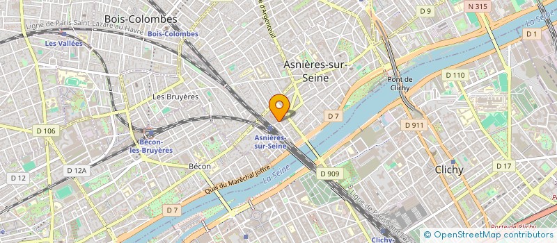 localisation de l'entreprise ASSOCIES DIAS MAILLOT NETTOYAGE à ASNIERES-SUR-SEINE