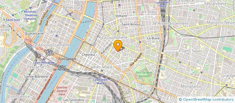 localisation de l'entreprise ASSOCIES EN GESTION  LYON