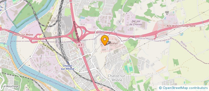 localisation de l'entreprise ASSOCIES ET STUDIO GUY RENAUX  CHASSE-SUR-RHONE