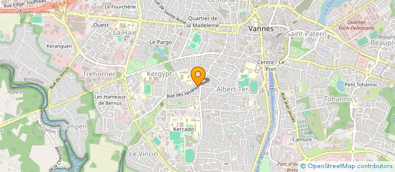 localisation de l'entreprise ASSOCIES SUPPORTERS A.S.S.E. SECTION DE BAUD à VANNES