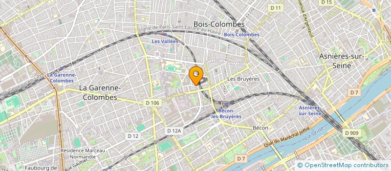 localisation de l'entreprise ASSOCIMMO à BOIS-COLOMBES