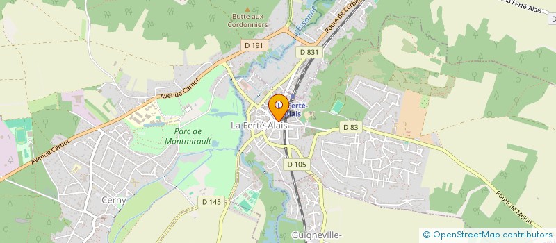 localisation de l'entreprise ASSOCITATION FRANCAISE D'ENTRAIDE ET DE LUTTE CONTRE LE TABAGISME ET LES ADDICTIONS  LA FERTE-ALAIS