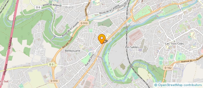 localisation de l'entreprise ASSOCITION BIBLIOTHEQUE POPULAIRE à POITIERS