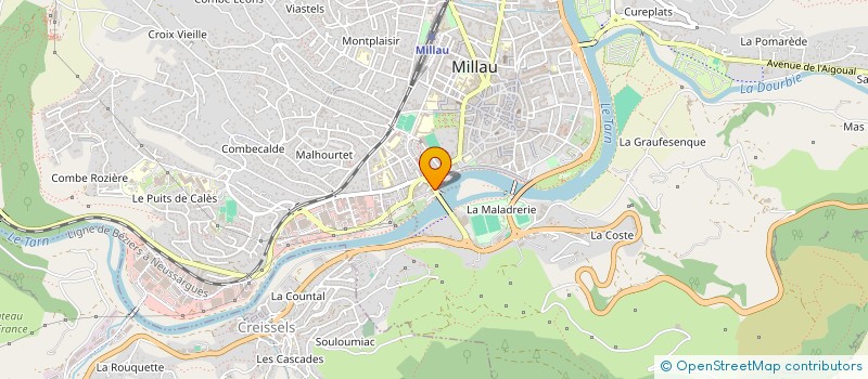 localisation de l'entreprise ASSOCITION EMERGENCES  MILLAU