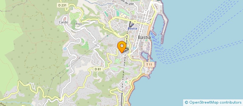 localisation de l'entreprise ASSOCIU ASCHESE à BASTIA