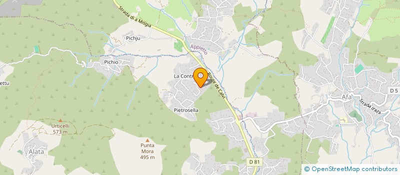 localisation de l'entreprise ASSOCIU DI A PASSIONE AUTOMOBILE DI CORSICA à ALATA