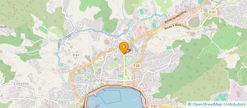 localisation de l'entreprise ASSOCIU DI I PARENTI CORSI à AJACCIO