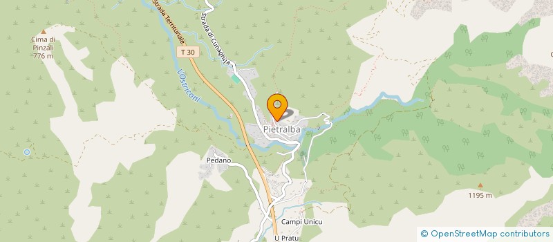 localisation de l'entreprise ASSOCIU DI L'AMICHI DI U MUSEU PASQUALE PAOLI  MOROSAGLIA