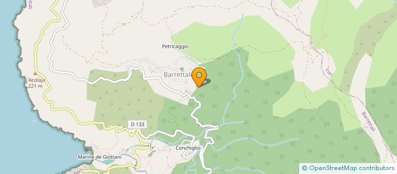 localisation de l'entreprise ASSOCIU GHJUVENTU PINESE (AGP)  PINO