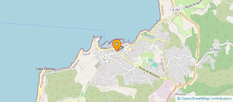 localisation de l'entreprise ASSOCIU SPURTIVU ROCCA TARAVU  PROPRIANO