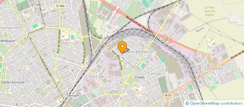 localisation de l'entreprise ASSODEL 51  BETHENY