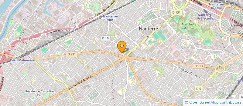 localisation de l'entreprise ASSOFAC à NANTERRE