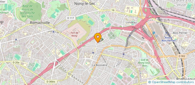 localisation de l'entreprise ASSOGIP à NOISY-LE-SEC