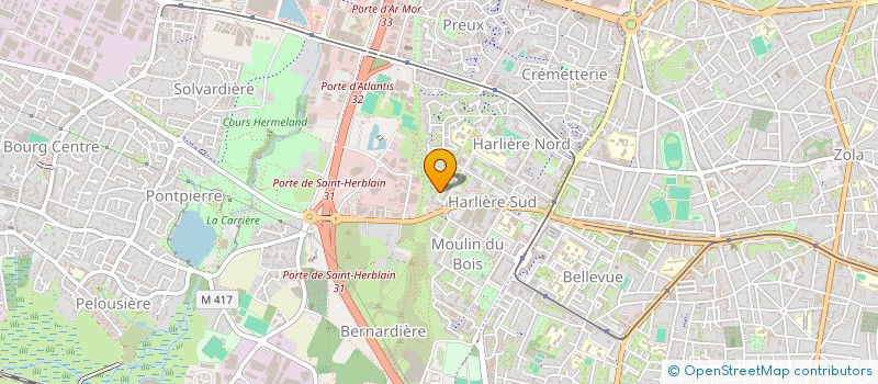 localisation de l'entreprise ASSOKREM 44 à SAINT-HERBLAIN