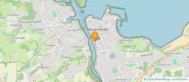 localisation de l'entreprise ASSOL AGENCE MARITIME INTERNATIONALE  DOUARNENEZ