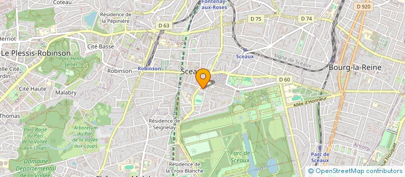 localisation de l'entreprise ASSOLIB à SCEAUX