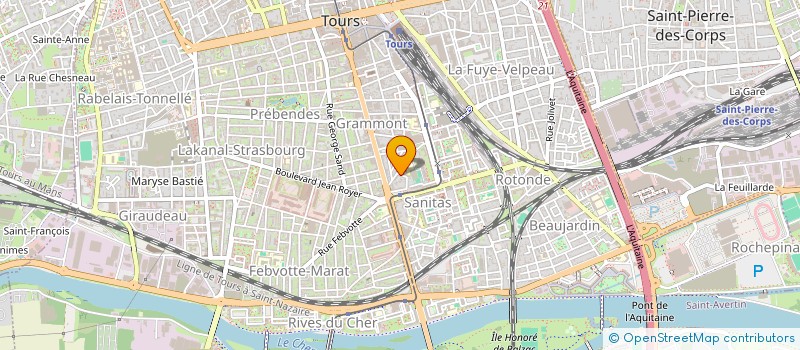 localisation de l'entreprise ASSONANCES à TOURS