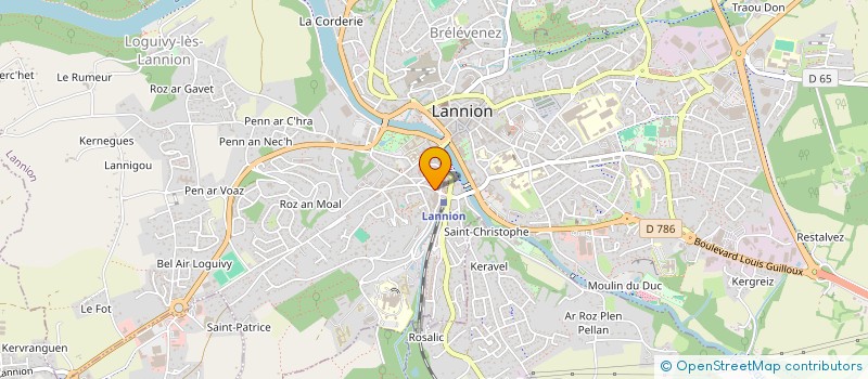 localisation de l'entreprise ASSONANCES  LANNION