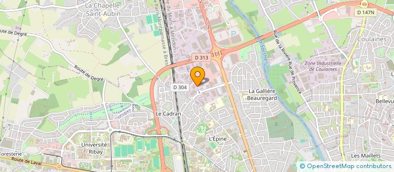 localisation de l'entreprise ASSONORD  LE MANS