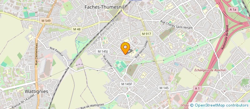 localisation de l'entreprise ASSOPROMPT  FACHES-THUMESNIL