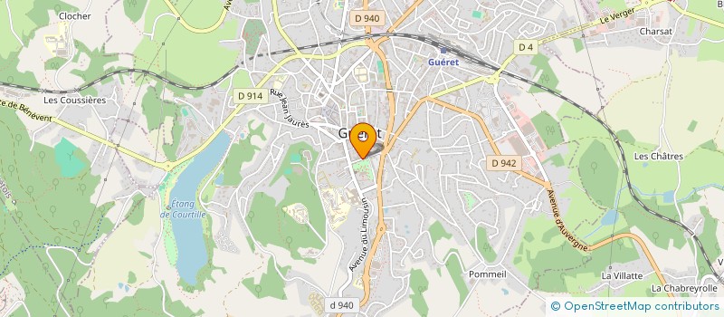 localisation de l'entreprise ASSORASF DE LA CREUSE à GUERET