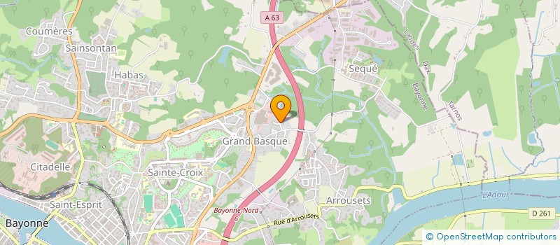 localisation de l'entreprise ASSOS POUR LA DIVULGATION CULTURE PORTUGAISE à BAYONNE