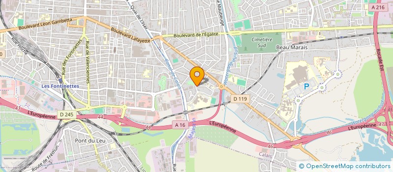 localisation de l'entreprise ASSOSAPA à CALAIS