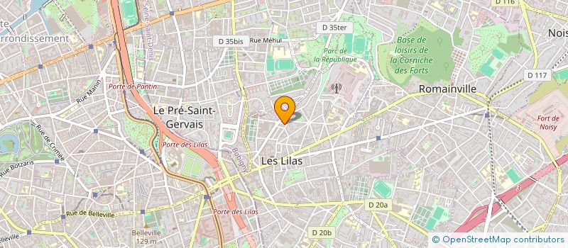 localisation de l'entreprise ASSOSIATION AMAPARN à LES LILAS