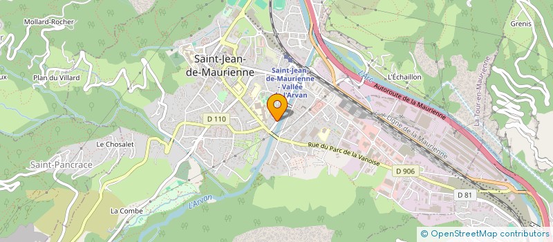 localisation de l'entreprise ASSOSIATION CULTURELLE ET CULTUELLE DES MUSULMANS  SAINT-JEAN-DE-MAURIENNE